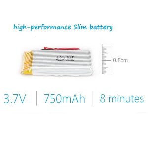 20C 37V 750mah H12C 10 Battery for JJRC H12C 2