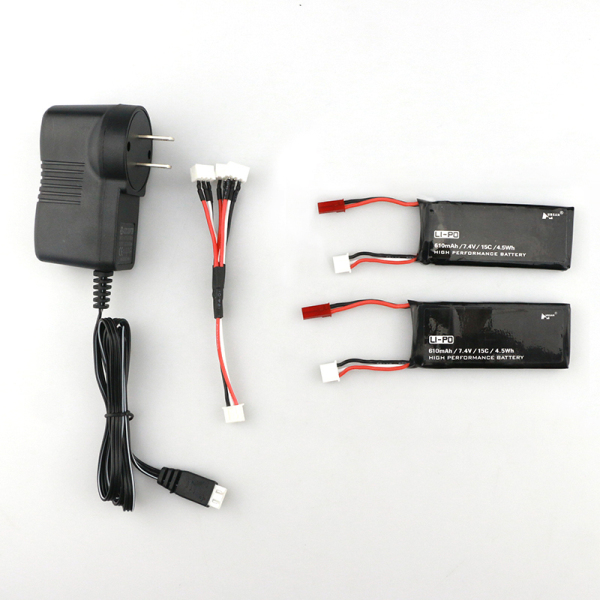 2pcs 15C 74V 610mAh Battery Charging Cable Charger for Hubsan H502S H502E