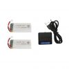 2pcs 37V 1800mAh Battery 5 in 1 USB Charger for SYMA X5 X5C X5SC X5SW