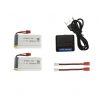 2pcs 37V 1800mAh Battery 5 in 1 USB Charger for SYMA X5HC H5HW