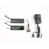 2pcs Battery 10C 74V 2700mAh Charger Charging Cable 3 in 1 for Hubsan H501S H501C