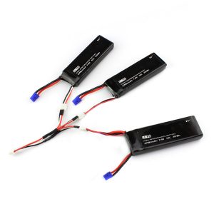 3pcs 10C 74V 2700mAh Battery 3 in 1 Charging Cable for Hubsan H501S H501C