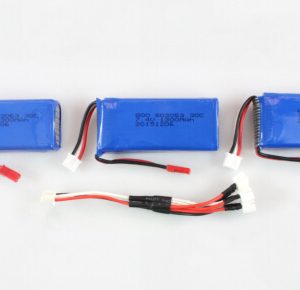 3pcs 25C 74V 1200mAh Battery 3 in 1 Charging Cable for MJX X101