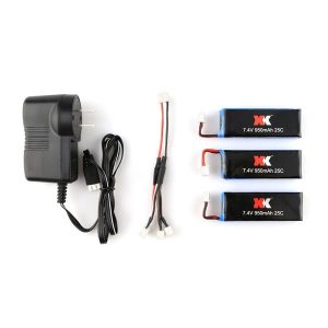 3pcs 25C 74V 950mAh Battery Charging Cable 74V Charger for XK X251