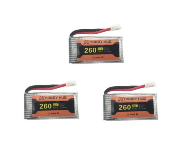 3pcs 37V 260mAh Battery for Eachine E010 E011 E012 E013 Furibee F36