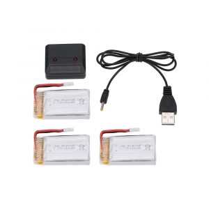 3pcs LiPo 1100mAh Battery 2 in 1 Balance Charger for SYMA X5SC X5SW