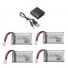 4pcs 37V 1000mAh Battery with 5 in 1 Charger for Syma X5 X5C X5SC X5SW TK M68 CX 30 K60 905 V931