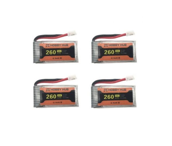 4pcs 37V 260mAh Battery for Eachine E010 E011 E012 E013 Furibee F36