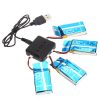 4pcs 37V 600mAh Battery 4 in 1 Charger for Syma X5SW 1 X5C X5A H5C