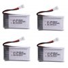 4pcs 37V 650mAh Battery for Syma X5C X5C 1 X5 X5SC X5SW JJRC H9D M68 K60 HQ 905 CX30