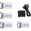 4pcs 37V 800mAh Battery 5 in 1 USB Charger for SYMA X5 X5C X5SC X5SW