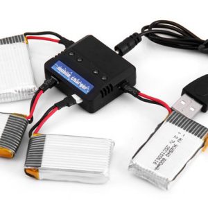 4pcs Li 800mAh Battery 4 in 1 Charger for Syma X5 X5C X5SW Cheerson CX 30 Skytech M68 Bayang X5C 2