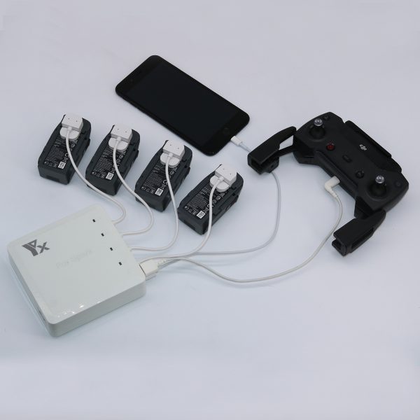 5 in 1 Charger for 4pcs Battery Transmitter Dual USB Battery for DJI Spark