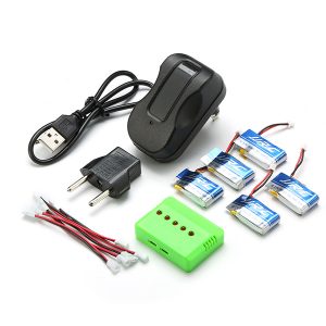 5pcs 20C 37V 150mAh Battery 5 in 1 Charger for JJRC H30C H30W
