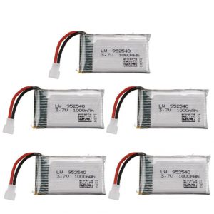 5pcs 37V 1000mAh Battery for Syma X5 X5C X5SC X5SW TK M68 CX 30 K60 905 V931