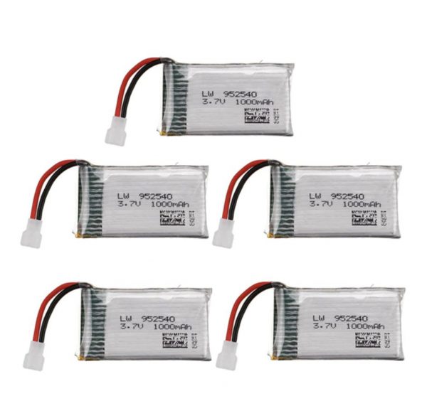 5pcs 37V 1000mAh Battery for Syma X5 X5C X5SC X5SW TK M68 CX 30 K60 905 V931