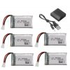 5pcs 37V 1000mAh Battery with 5 in 1 Charger for Syma X5 X5C X5SC X5SW TK M68 CX 30 K60 905 V931