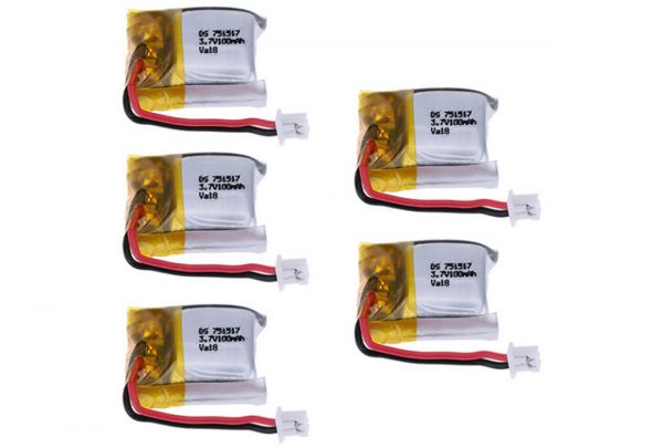 5pcs 37V 100mAh Battery for Cheerson CX 10 CX 10A CX 10C Wltoys V646 V676 V272 H1 JD395