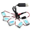 5pcs 37V 150mah Battery and 5 in 1 Charger for JJRC H20 H20H