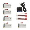 5pcs 37V 1800mAh Battery 5 in 1 USB Charger for SYMA X5HC H5HW
