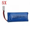 5pcs 37V 500mAh Battery for Hubsan X4 H107 H107L H107C H107D V252 JXD385