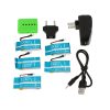 5pcs 37V 750mah Battery Charger USB Cable for Syma X5 X5C X5A X5SC X5SW Cheerson CX 30 CX 30W CX 30S JJRC H5C H9D WLtoys V931 F949