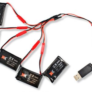 5pcs 37V 780mAh Lipo Battery Charging Cables for XK X250 2
