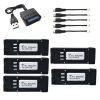 5pcs 37V 850mAh Battery with 5 in 1 Charger for Eachine E58 JY019 S168
