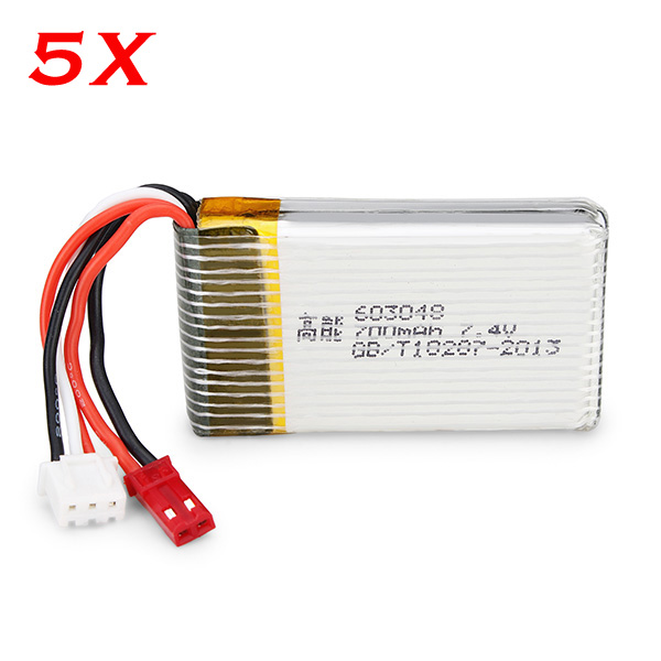 5pcs 74V 700mAh Battery for MJX X600 X601H