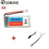 5pcs Eachine Lipo 37v 500mah Battery with 5 in 1 USB Charging Cable for Hubsan H107 H107L H107C H107D JJRC H6C H108C H6D Wltoys V252 V939 JXD 385 392 388