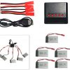 5pcs LiPo 37V 1000mAh Battery 5 in 1 Charger for MJX T04 T05 T25 T41C