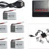 5pcs LiPo 37V 400mAh Battery 5 in 1 Charger for Yifei XS 1 Husban H107 JXD 385 DFD F180