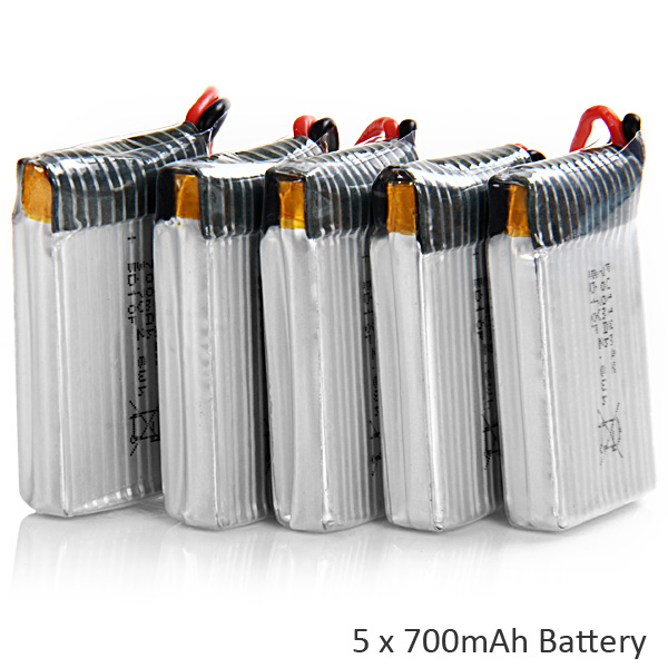 5pcs LiPo 37V 700mAh Battery for Syma X5C X5SC X5SW FY326