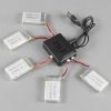 5pcs LiPo 600mAh Lipo Battery and 5 in 1 Charger for Syma X5C X5SC X5SW GPTOYS F2C Aviax