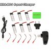 6pcs 25C 37V 500MAH Battery and 6 Port WSX MX X6A B01 Charger for UDI U815A Wltoys V929 V939 V949 Syma S032G