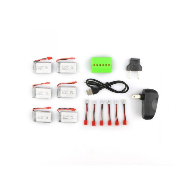 6pcs 500mah Battery X6A A12 Charger for Syma X5HC X5HW