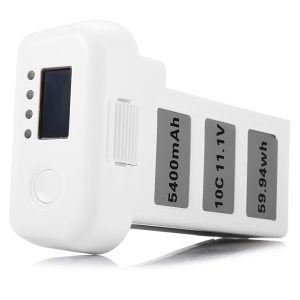 LiPo 111V 5400mAh 5994Wh 10C Upgraded Smart Battery with LED Display for DJI Phantom 2 Vision