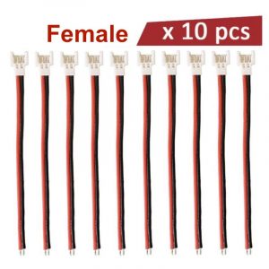 10pcs 1S Lipo Battery Balance Charger Cable Molex 51005 Plug 2.0mm Pitch for Syma X5C Hubsan X4 10PCS FEMALE 1