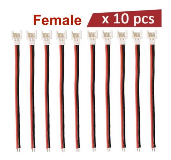 10pcs 1S Lipo Battery Balance Charger Cable Molex 51005 Plug 2.0mm Pitch for Syma X5C Hubsan X4 10PCS FEMALE 1