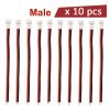 10pcs 1S Lipo Battery Balance Charger Cable Molex 51005 Plug 2.0mm Pitch for Syma X5C Hubsan X4 10PCS MALE 1