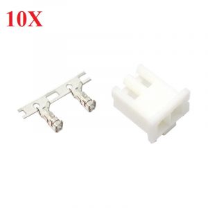 10pcs DIY Micro 125mm 2 Pin Female Connector Plug With Crimp