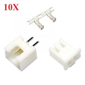 10pcs DIY Micro 125mm 2 Pin Male Female Straight Connector Plug