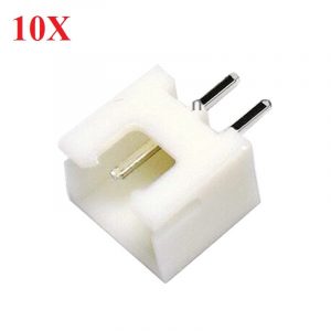 10pcs DIY Micro 125mm 2 Pin Male Straight Connector Plug