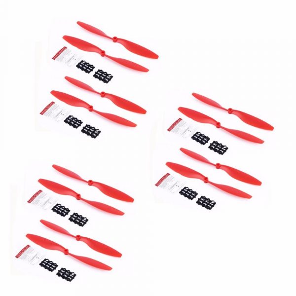 12pcs 10x4.5 1045 1045R Propeller for DJI F450 F550 A2212 kv1000 Motor RED