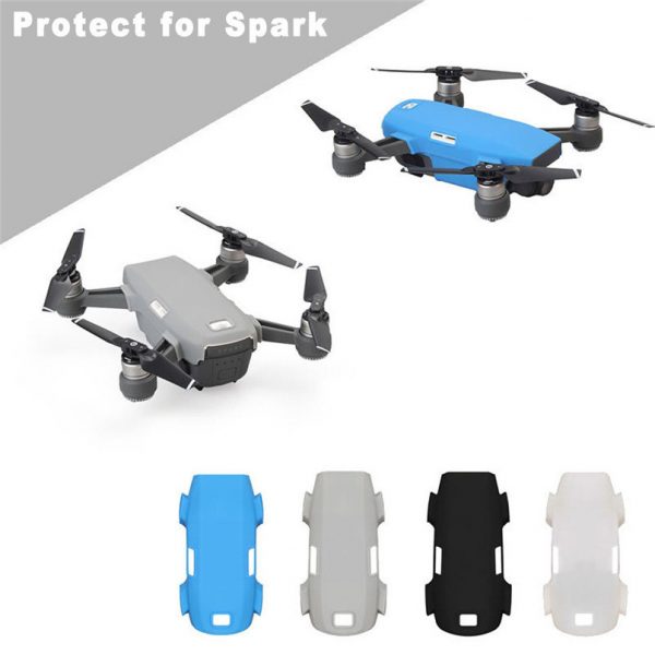 1pc Body Shell Silicone Anti Scratch Protection for DJI Spark BLACK