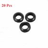 20pcs Rubber Wiring Grommets Ring Cable Protector BLACK 7MM