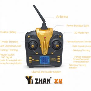 24G Transmitter Remote Controller with LCD Display for Yizhan X4 2