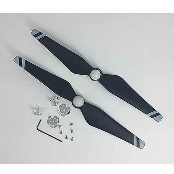 2pcs CW Clockwise CCW Counter Clockwise 9450S Carbon Fiber and Plastic Propeller for DJI Phantom 4 BLACK WHITE