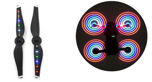 2pcs Low Noise LED Flash Propeller for DJI Mavic Air