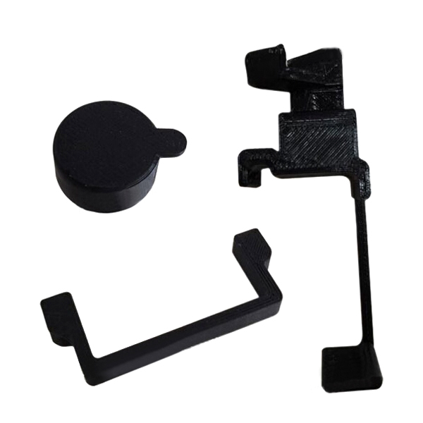 3D Printed GoPro Mounting Brackets with Lens Cover for DJI Phantom 2 H3 3D Gimbal